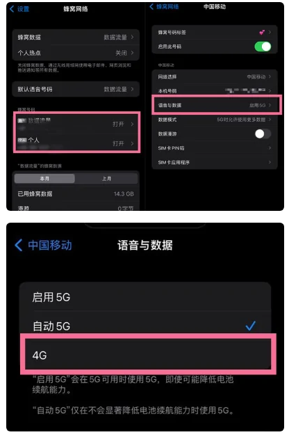 海州苹果手机维修分享iPhone14如何切换4G/5G? iPhone14 5G网络切换方法 