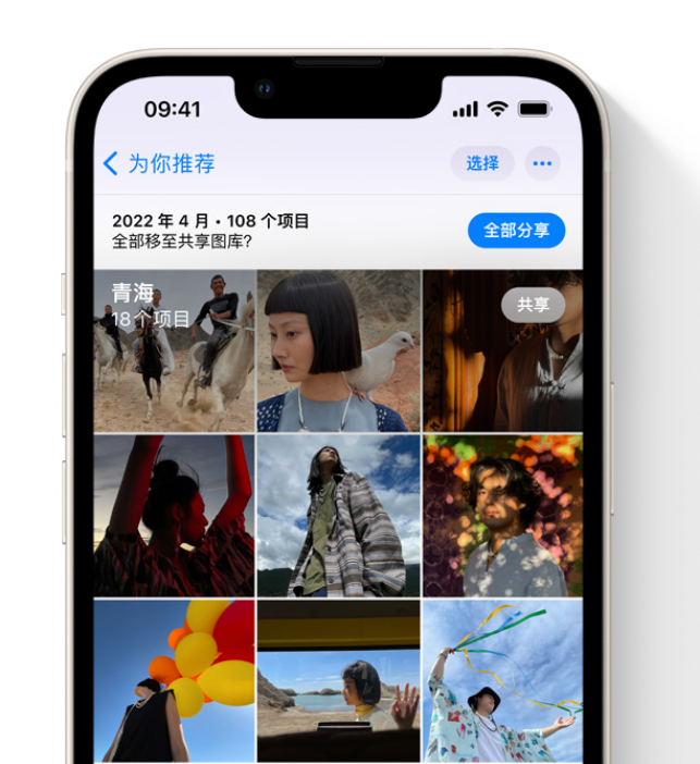 海州苹果维修网点分享在 iPhone 上使用共享图库 