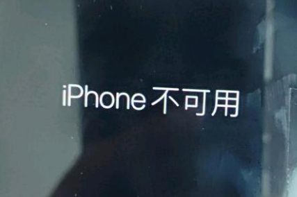 海州苹果服务网点分享锁屏界面显示“iPhone 不可用”如何解决 